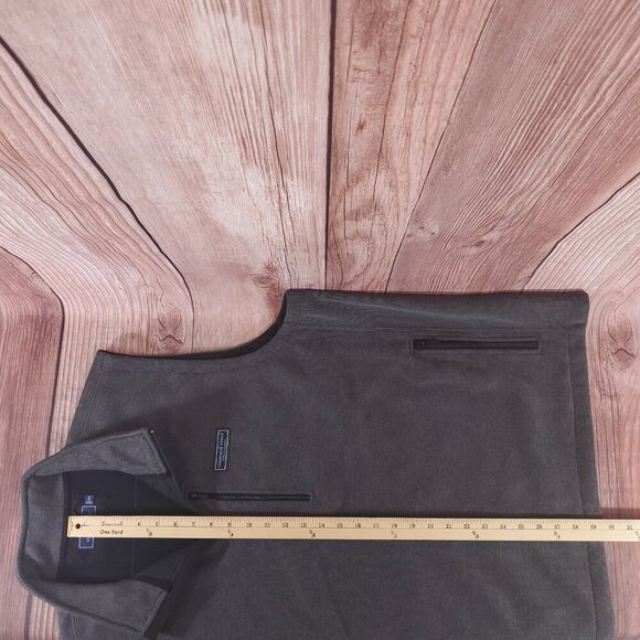 Vineyard Vines Mens Size XXL Mountain Sweater Fleece Vest Full Zip Gray 1K005096 - Picture 13 of 13